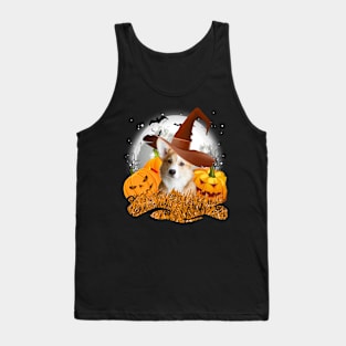 Corgi halloween love Tank Top